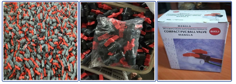 Chinese Dn40 PVC Plumbing Ball Valves Components