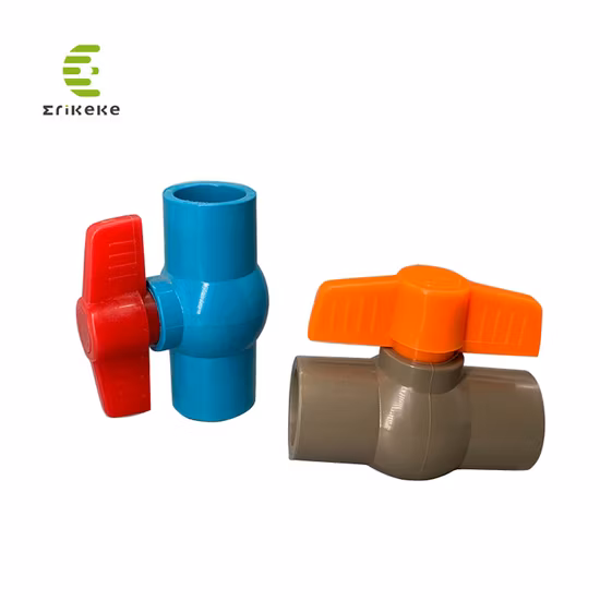 Chinese Dn40 PVC Plumbing Ball Valves Components